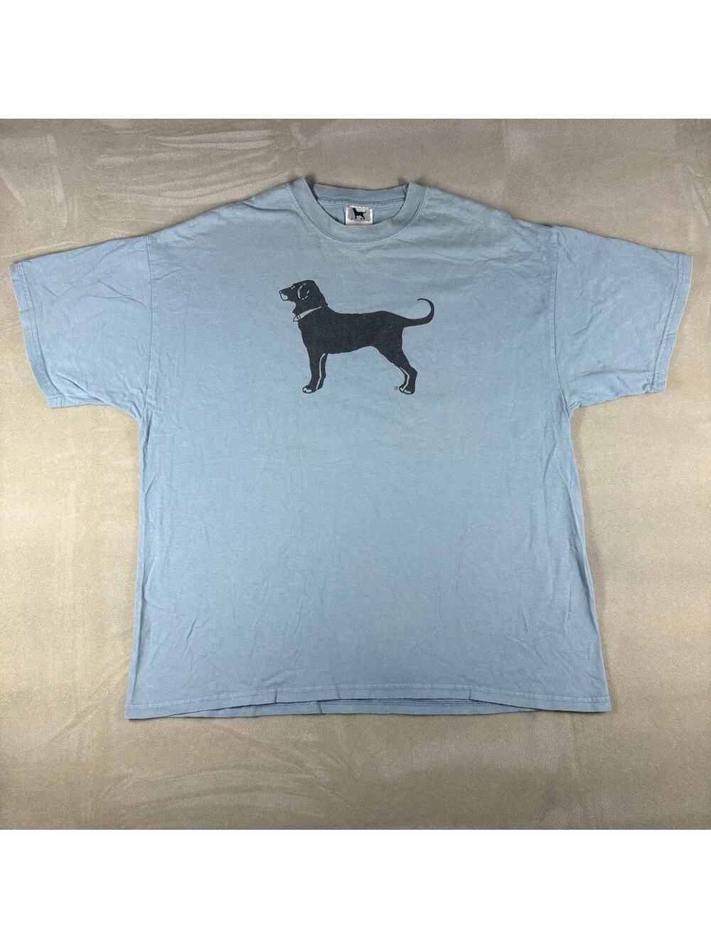 The Black Dog Martha’s Vineyard T Shirt Mens XL Blue Dog Graphic Cotton Tee